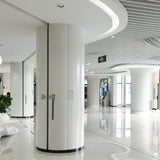 Round, seamless-sealed column coverings